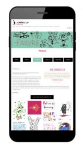 Right Here Right Now Workshop for Jumped Up Theatre. Young people branding logo online gallery with bespoke headers